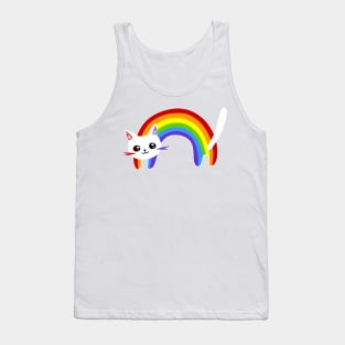 cute rainbow cat Tank Top